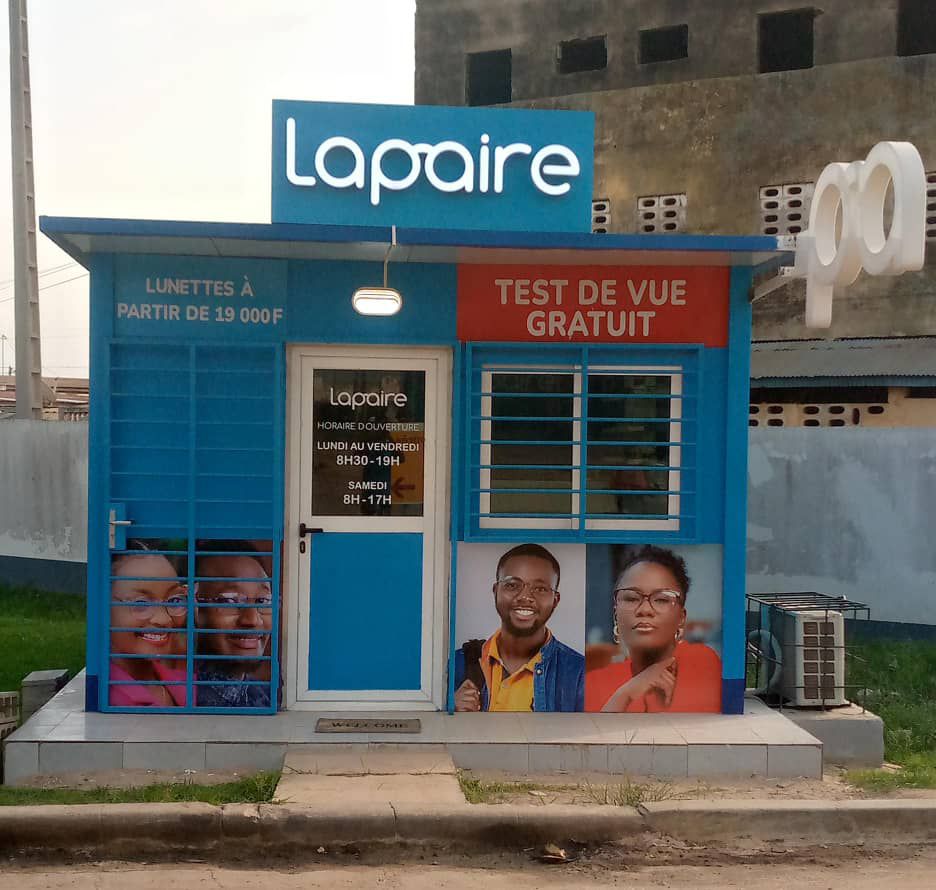 Agence Lapaire Soubre Côte d'Ivoire sur une station service Shell